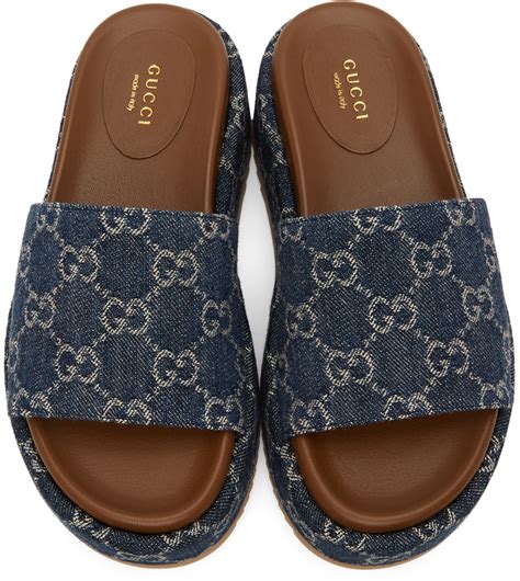 gucci denim sandal.